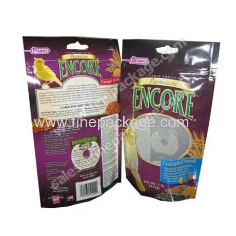 High Quality Stand up Pet Food Ziplock Packaging Bag