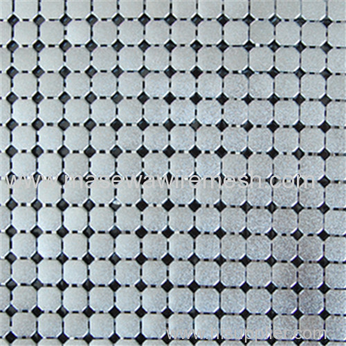 6mm silver square metallic cloth