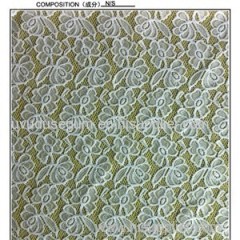 White Color Stretch Lace Fabric (R2091)