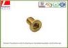 CNC Machining precision stainless steel / brass pin shaft Passed ISO 9001