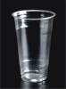 20oz/600ml PET Clear disposable cups with dome&flat lid for juice drinking