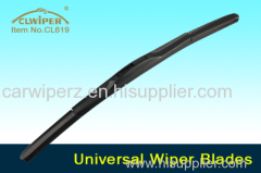 Car Front Window Hybrid Windshield Wipers blade with Teflon Coating Natural Rubber