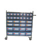 moving wire shelving rack system