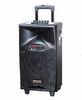 Plastic Active Rechargeable Trolley Speaker Portable PA Systems With Wireless Microphone