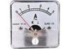 Square Moving Iron Analogue Panel Meters Direct Input AC Ammeter