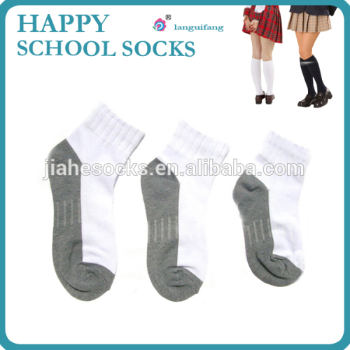 white/black school socks/children socks