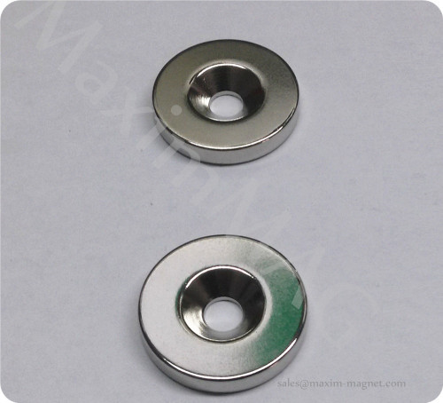 Neodymium disc magnets with countersunk