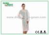 Zip Closure Disposable Medical Student Lab Coat / Visitor Coat In Laboratory