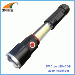 5W Cree LED 4AAA magnet work light 280Lumen super bright COB work light repairing lantern