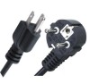 VDE/UL power cord extension cable