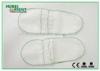 Comfortable White Disposable Hotel Slippers with Lace Part Top