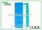 100% PP Nonwoven Disposable Bed Sheets For Travel Light Blue / White