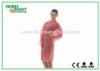 Breathable Anti Static Pink Disposable Lab Coats For Cleaning Room