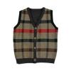 2015 fall wool colorblock cardigan sweater fine gauge vest
