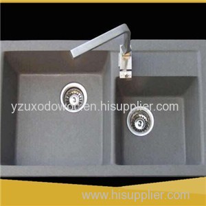 Grey Quartz Stone Kitchen Wash Lavabo