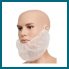 Disposable nonwoven beard cover