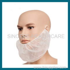 Disposable nonwoven beard cover