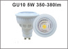 High quality 5W CRI80 AC85-265V LED Spotlight GU10 350-380lm GU10 LED bulb dimmable available