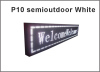 5V P10 LED module white semioutdoor usage 320*160 32*16pixels for advertising signage led display screen