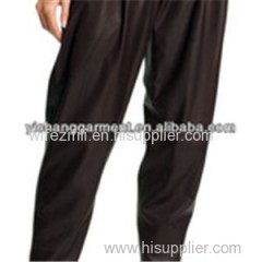 Women''s Tapered Leather Trousers