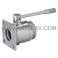 Stainless Steel Sanitary Flange Type Ball Valve For Wine