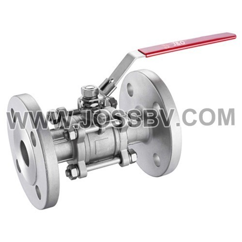 3PCS Ball Valve Flanged End DIN PN16/PN40