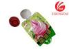 Three Layers Lamination Self Standing Liquid Pouch Packaging Fruit Juice / Beverage