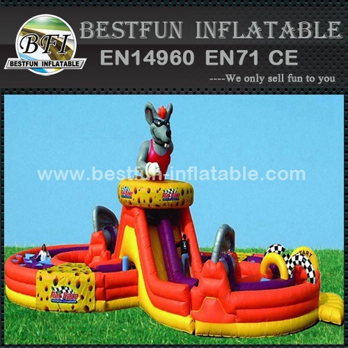 Camouflage Inflatable Rat Race Obstacle Course