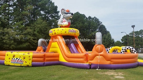 Camouflage Inflatable Rat Race Obstacle Course