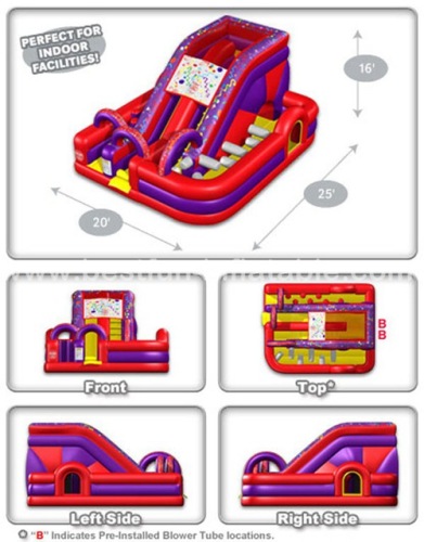 Design MILLENNIUM inflatable SLIDE OBSTACLE