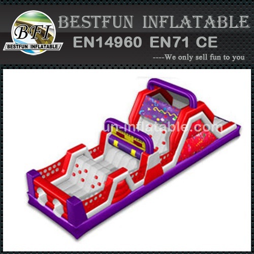 TOP newest design small inflatable obstacle course