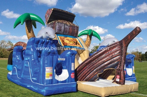 Treasure Island inflatable obstacle course