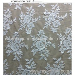 White Lace Fabric For Wedding Dresses (W5334)