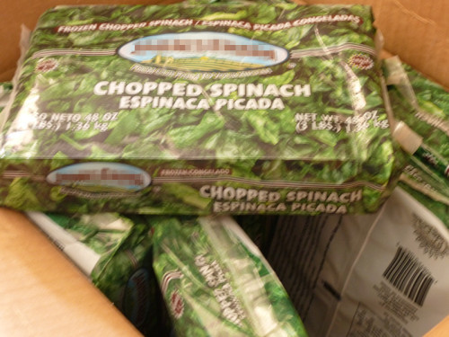 FROZEN SPINACH IQF CHOPPED