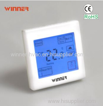 Touch Screen Modbus RS485 2-Pipe Single Stage Digital Thermostat