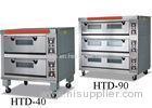 Bakeries Commercial Electric Gas Deck Oven With Steam / 2 - 9 Trays