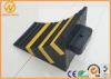 Recycled Rubber Truck Vehicle Wheel Stops Chock for Parking Lock / Hotel / Garage