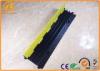 Rubber Electrical Wire Floor 3 Channel Cable Protector Ramp Black Yellow 9kg Weight