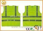 Fluorescent Green / Orange High Visibility Safety Jacket with Reflective Strip