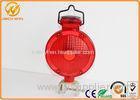 Traffic Barricade Lamp Solar LED Strobe Warning Lights Red Yellow Road Safety