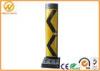 1100 Height Reflective Plastic Vertical Traffic Delineator Post with Yellow Jacket