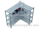 Durable Heavy Duty Plastic Shelving Vented / Slotted Angle Shelving Rust - Proof