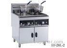 Floor Standing Potato Chip Fryer 28L Per Tank Stainless Steel Electric Deep Fryer