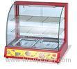 Electric Food Warmer Display Case Curved Glass Two Shelves Bain Marie Display Counter