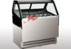 Frozen Food Display Showcase Air Cooling 2 Layers Pans Gelato Display Case