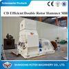 Multi functional Wood Sawdust Hammer Mill Feed Grinder Crusher With High Capacity