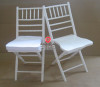 White wooden folding chiavari chair for wedding party rental