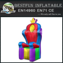 Giant custom design inflatable throne