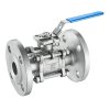 DIN flanged ball valve with ISO5211 Mounting Pad