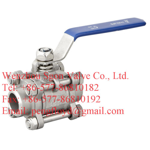 3PC butt weld ball valve